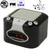 Mini Card Reader Speaker with FM Radio, Support TF Card and USB Flash Disk, Size