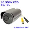 1 / 3 SONY 650TVL Digital Color Video CCTV Waterproof Camera
