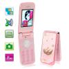 Розовый K3 раскладной телефон с Bluetooth, FM функции