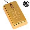 800DP USB оптическая мышь в стиле золотого слитка