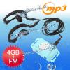 4 Гб Водонепроницаемый IPX8 MP3-плеер с функцией FM-радио
