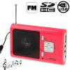 Mini Card Reader Speaker with Lanyard, FM Radio Function, Support SD Card and US