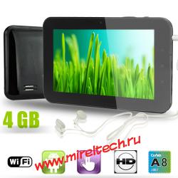 A107s 7” Capacitive Screen Boxchip A10 1.0 Ghz Cortex A8 Android 4.0 512M 4G HDD