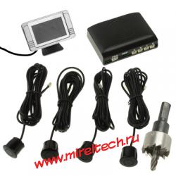 Car Parking Sensor System with Color LCD Display, 4 Sensors