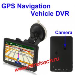 2 в 1, 5 дюйм GPS навигатор + видео регистратор