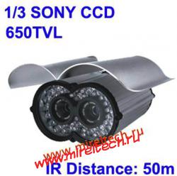 1/3 SONY Color 650TVL CCD Водонепроницаемая видеокамера