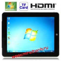 P91 Silver, 9.7 inch Capacitive Touch Screen Windows 7 Tablet PC
