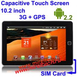 10.2 inch Capacitive Touch Screen Android 2.2