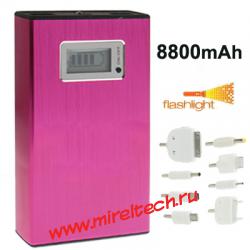 Батарея на 8800mAh из металлического корпуса, 8 видов разъемов