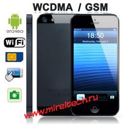 V03 черный клон iPhone 5, GPS + AGPS, Android 2.3.6 версии, CPU Чип: MTK6575