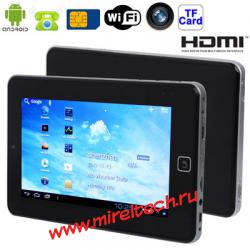 7,0-дюймовый сенсорный емкостный экран, Android 4.0 Apad стиль