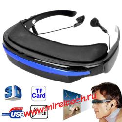 Виртуальные на 52 дюйма 4:3 широко экранные 3D очки с дисплеем