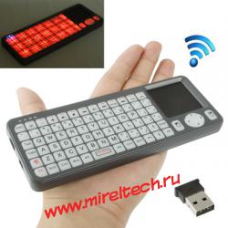 Мини Bluetooth 3.0 беспроводная ручная клавиатура с сенсорной панелью под мышь