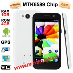 F600 Белый, Android 4.1.2 версии, CPU Chip: MT6589 1.2GHz Quad Core