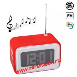 Мульти спикер с ЖК-дисплеем, поддержка FM-радио и будильником