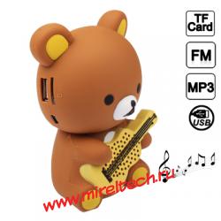 MP3-спикер усилитель в виде Медведя, Card Reader , FM-радио, поддержка TF-карт