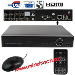 8-канальный видеорегистратор H.264 Digital Video Recorder