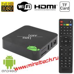 Full HD 1080P Мини Android 4.0 Smart TV Box с WiFi, поддержка DVB-T