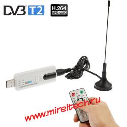 USB 2.0 DVB-T2 тв тюнер с дистанционным управлением и FM радио