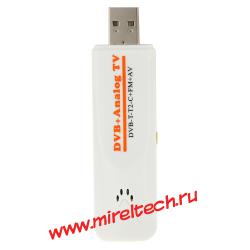 Мини-USB 2.0 цифровой DVB Аналоговый TV Stick, поддержка FM + AV + DVB-T / T2 / 