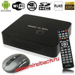 M6 1080P Full HD Android OS 2.2 TV Set Box with WIFI, RJ45 + HDMI Interface