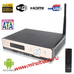 1080P Full HD Android OS 2.2 TV Box with WIFI, External 3.5 inch SATA Hard Drive