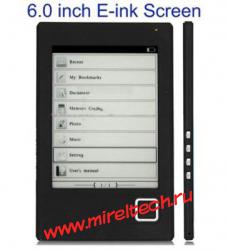 6.0 inch E-ink Screen E-BOOK Reader