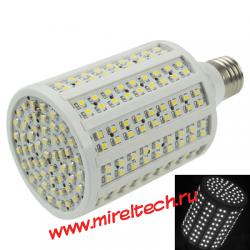 E27 16W белая, 270 3528 SMD светодиодов, лампочка в стиле кукурузы