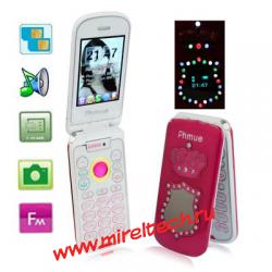 i618 Magenta, Bluetooth, FM функция, складной дизайн