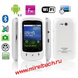 T328 White, Android 2.2 Version, Wifi & Bluetooth / FM function Touch Mobile Pho