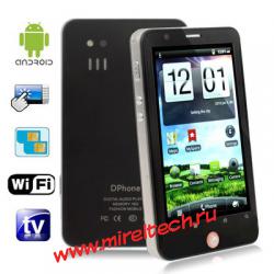 W008++ черный, Android 2.3.4 версии, аналоговое ТВ (PAL / NTSC / SECAM), Wi-Fi, 