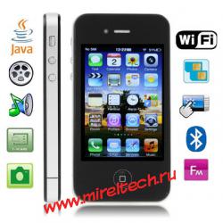 P4S Черный, емкостный экран, WiFi JAVA Bluetooth Функция FM