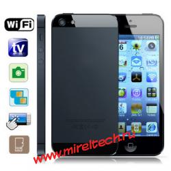 Еще один клон IPhone5 - Phone 5 черный, аналоговое ТВ (SECAM / PAL / NTSC), Blue