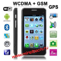 5S  GPS + Android 2.3.4 версии, аналоговое ТВ (SECAM / PAL / NTSC), Wi-Fi, Bluet