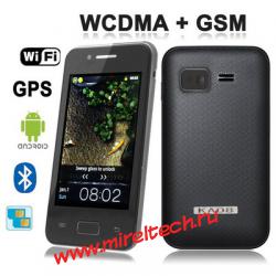 KA08 черный, GPS + AGPS, Android 2.3.6 версии, Wi-Fi, Bluetooth, FM