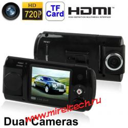 W100 2,0-дюймовый HD 720P автомобильный видеорегистратор DVR