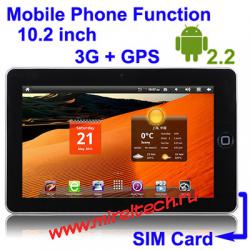 10.2 inch Touch Screen Android 2.2 Version aPad Style Mobile Phone 
